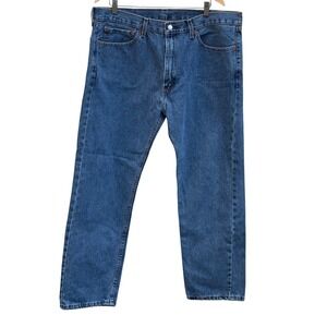 Levi's 505 Regular Fit Jeans Men 38x30 Blue Straight Leg 100% Cotton